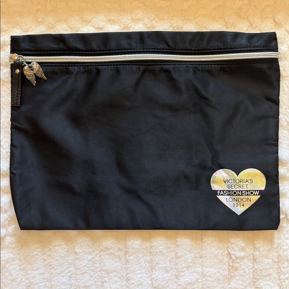 VICTORIA’S SECRET Fashion Show London 2014 Limited Edition Tote Bag /Pouch Black - Picture 10 of 15